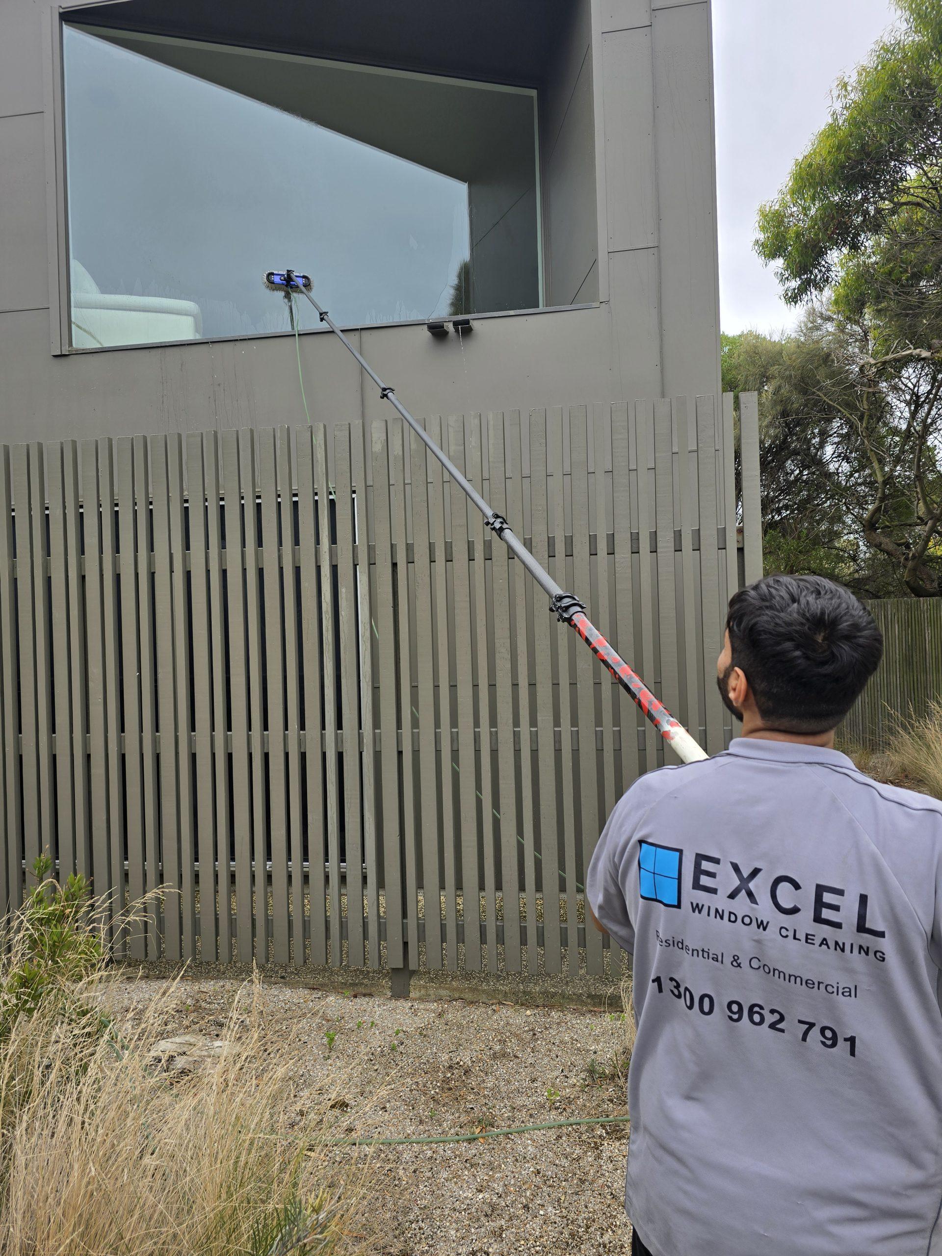 Excel Window Cleaning team at work
